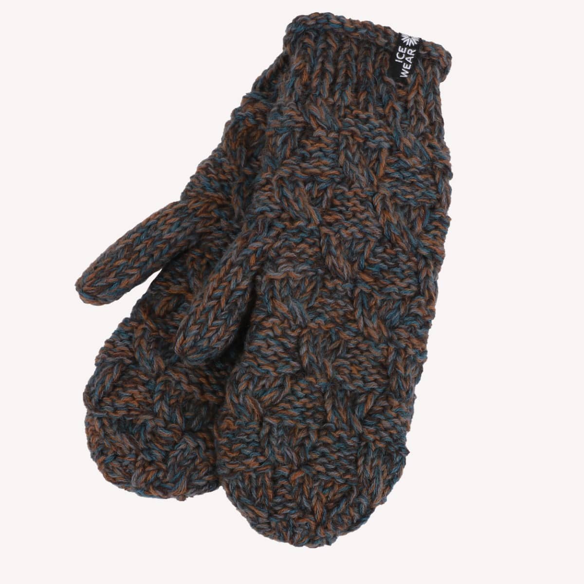EINEY Hand knitted wool mittens