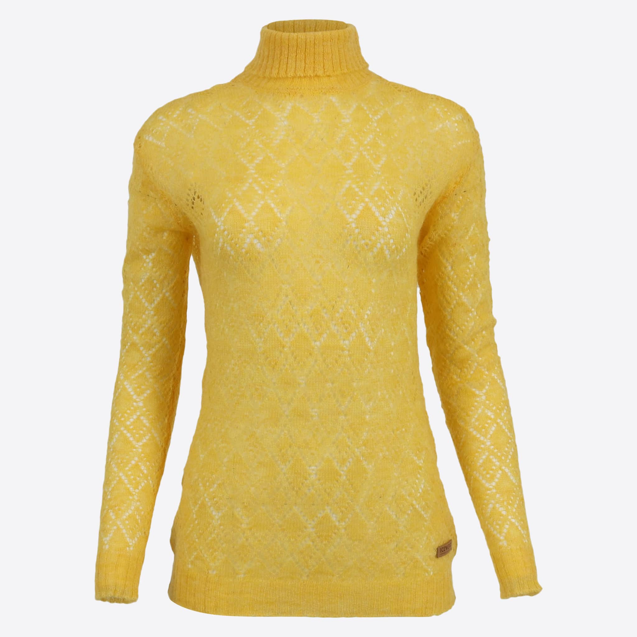 Móar knitted lace turtleneck sweater