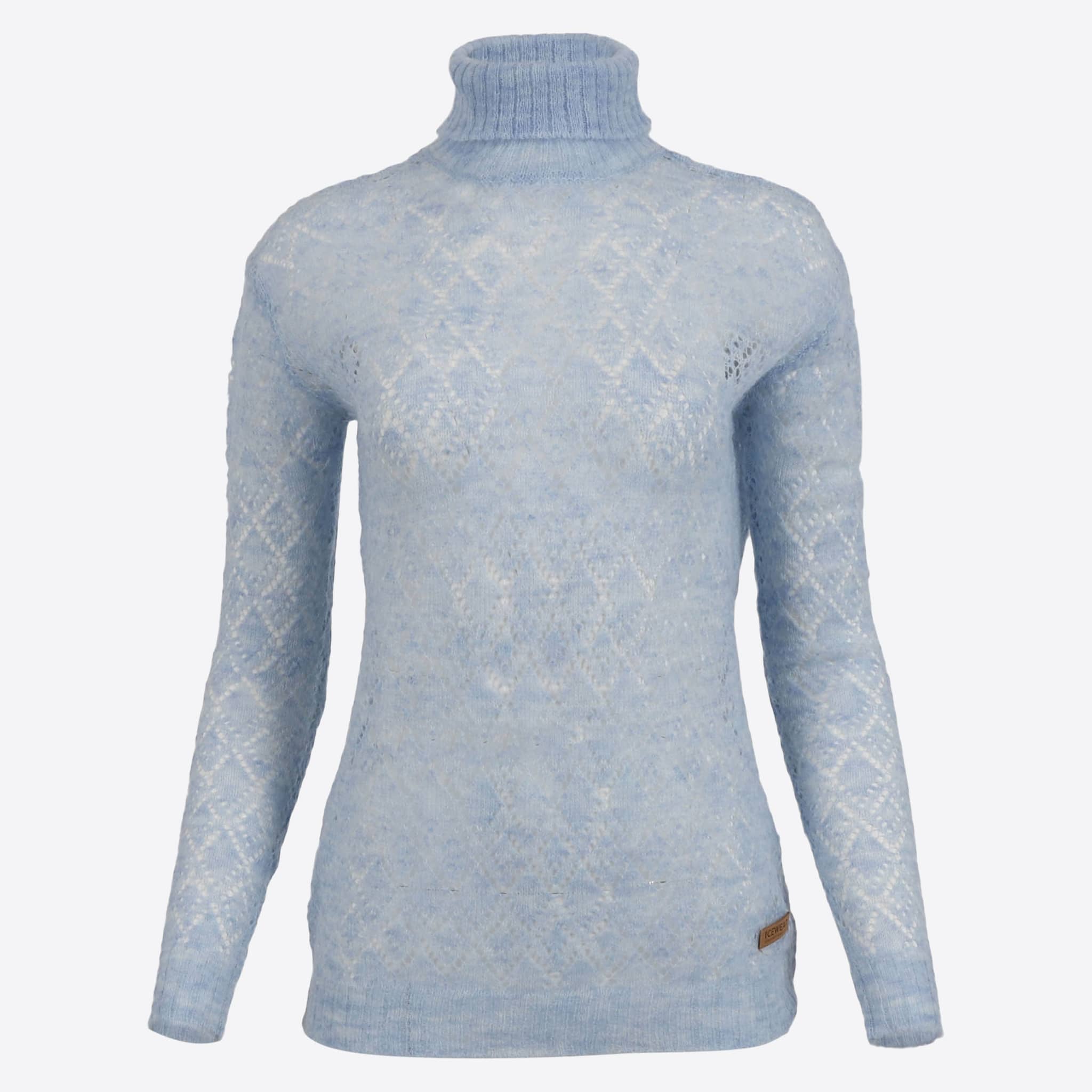 Móar knitted lace turtleneck sweater