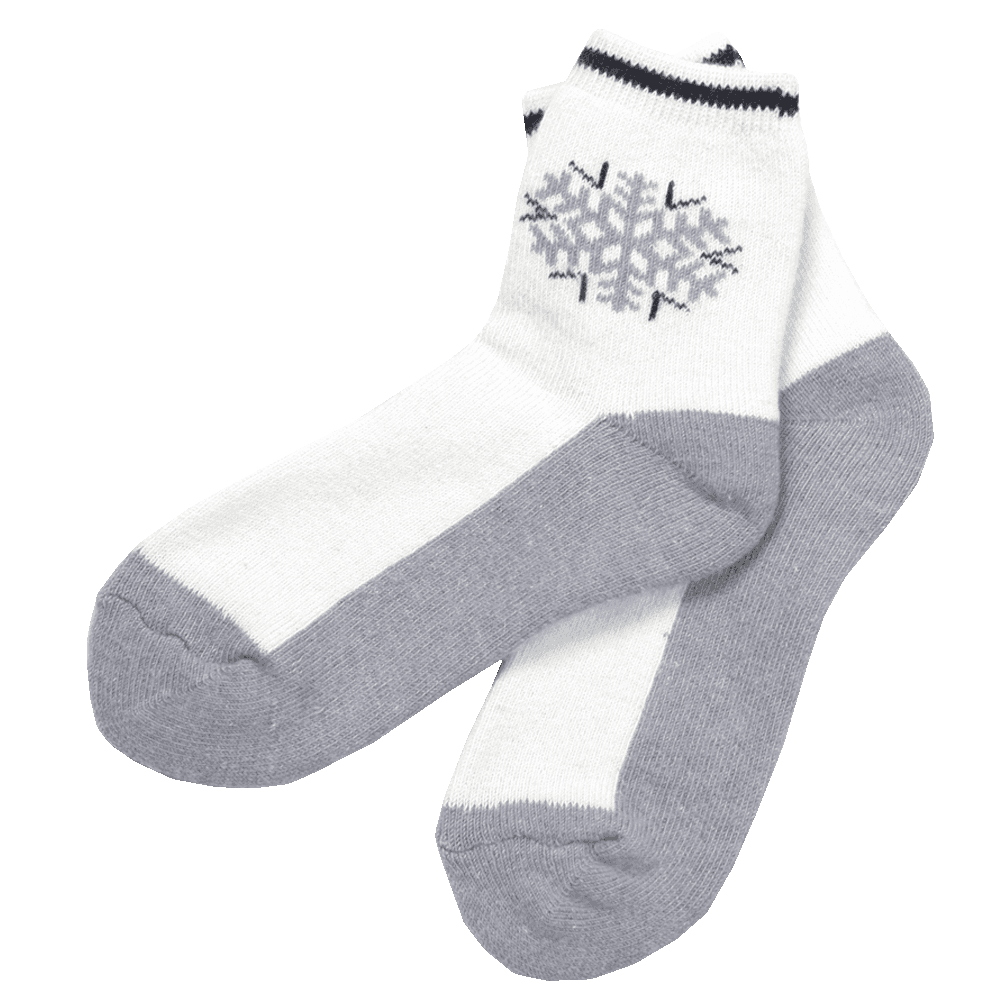 Angora Socks With a Snowflake