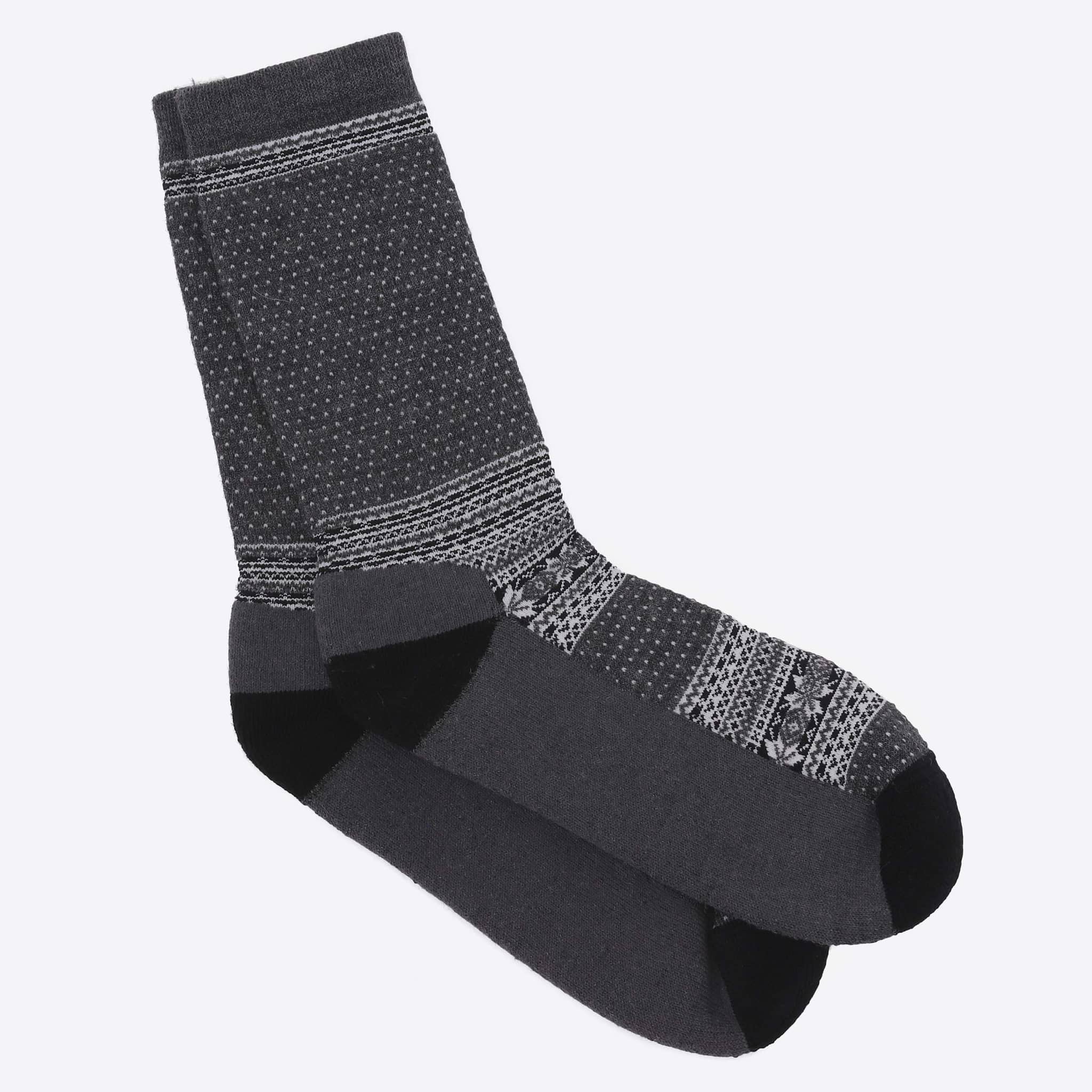 Heimaey Norwegian style knit wool blend socks 